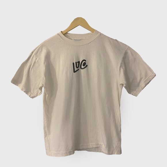 *Organic Cotton* Cream Astronaut Cat Tee - Print front and back - Picture 2 of 5